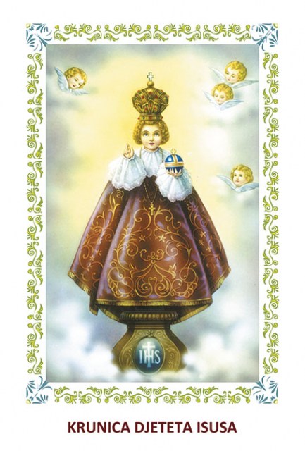 Molitvena kartica - Krunica djeteta Isusa